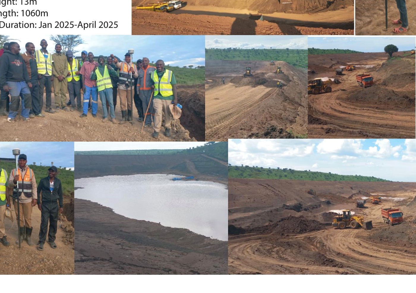 Cascade Dam construction progress and project team